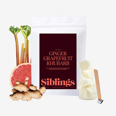 Sib-lings Siblings candle refill kit packaging ready for reuse and setup.