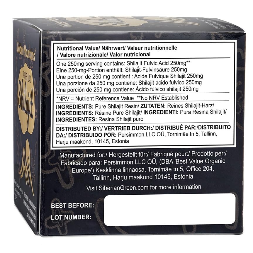 Siberian Green Shilajit Resin Altai harvest notes pristine mountains