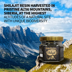 Siberian Green Shilajit Resin measuring spoon for precise daily dosing