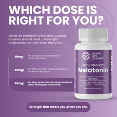ISO-accredited lab testing for Sierra Life Sciences melatonin quality.