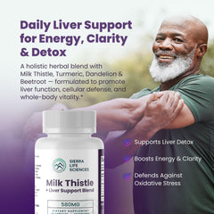 SIERRA LIFE SCIENCES Liver Support 2-pack packaging emphasizes clean vegan formula
