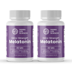 Sierra Life Sciences melatonin bottle front view for nightly sleep support.