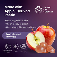 Sierra Life Sciences melatonin gummy serving image illustrates nightly ritual use.