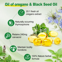 Signilife dual immune support capsules featuring oregano carvacrol and black seed thymoquinone