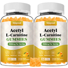 Sijigood Acetyl L-Carnitine gummies bottle close-up for daily energy support.