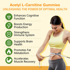 Sijigood acetyl L-carnitine gummies vegan formula in blister pack.