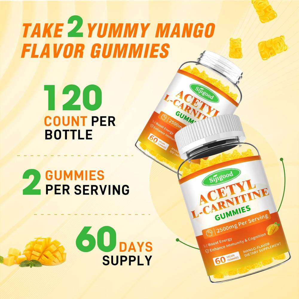 Sijigood acetyl L-carnitine gummies from a GMP-certified facility