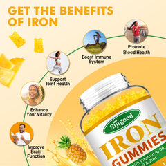 Sijigood iron gummies serving dispense demonstrates easy daily dose