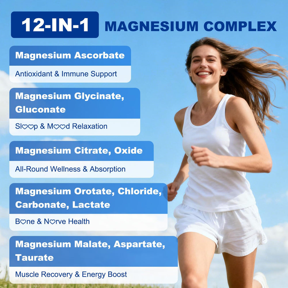 Sijigood magnesium gummies close-up with 12 forms for energy support.