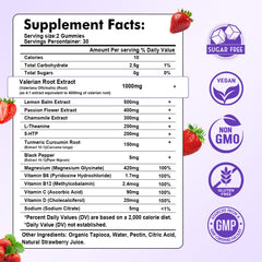 Close-up of Sijigood Valerian Root Gummies showing strawberry flavor appeal.