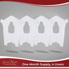 Silent Night liner mounted on mask showing snug fit