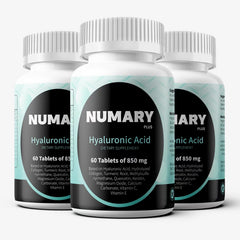 SILKMYST Hyaluronic Acid tablets bottle shown for daily hydration support.