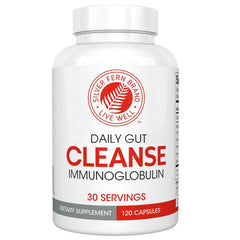 Silver Fern Cleanse bottle front view highlighting daily gut support
