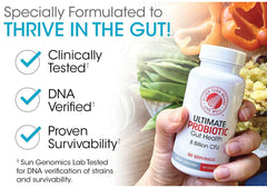 Silver Fern Gut Rehab Kit label detail shows key ingredients