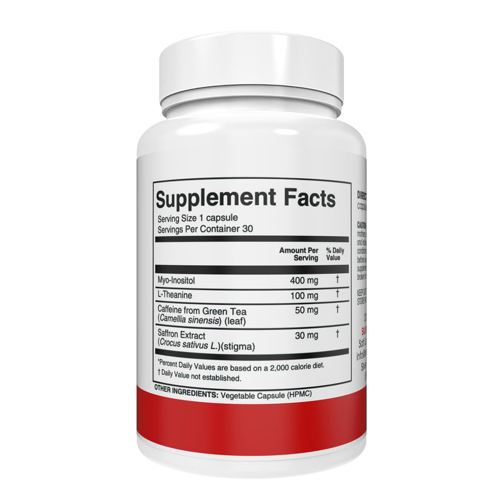 Silver Fern Stress Complex capsules highlight saffron and L-Theanine for calm mood support