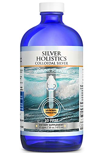 Silver Holistics colloidal silver refill bottle 16 oz for convenient refills