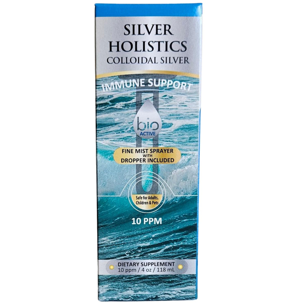 Pet-friendly usage of Silver Holistics colloidal silver with a pet nearby