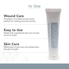 Silver-Sept hydrogel wound dressing provides clear, moist coverage for comfort.