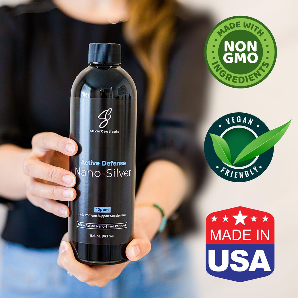 SilverCeuticals third-party-tested seal communicates independent quality.