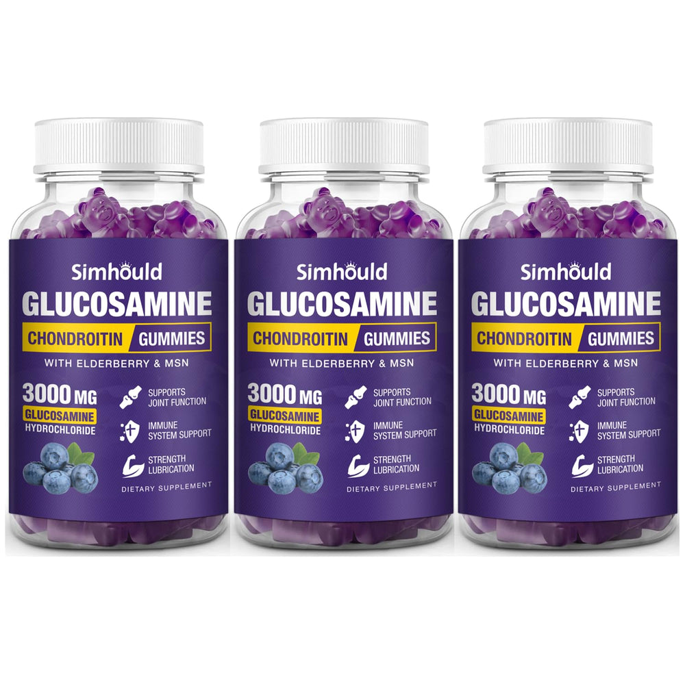 Simhould glucosamine chondroitin gummies bottle for easy daily joint support.