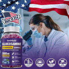 Simhould gummies on a desk, convenient for everyday joint care.