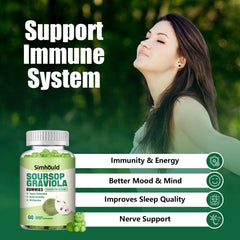 Simhould Soursop Graviola Gummies vegan pectin-based formula