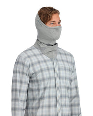 Simms BugStopper SunGaiter in Cinder color providing neck and face coverage.