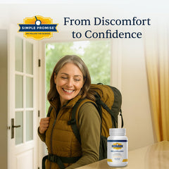 Simple Promise BellyFlush package design showcases trusted American-made quality.