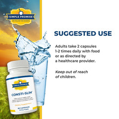 Consti-Slim ingredient close-up shows psyllium husk for gentle digestion