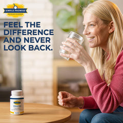 Adults using Simple Promise GRS Ultra as part of a daily wellness routine.