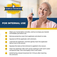 Simple Promise Simple H 2oz tube label notes 28-ingredient formula.