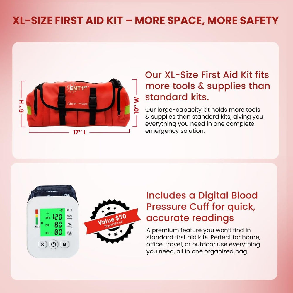 Simpleone digital blood pressure monitor included for quick vital checks