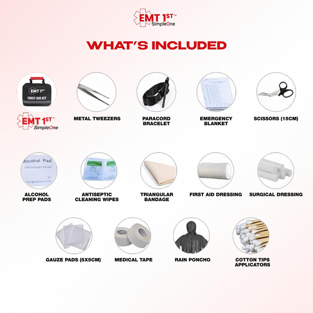 Simpleone EMT cotton swabs included for gentle cleansing and care.