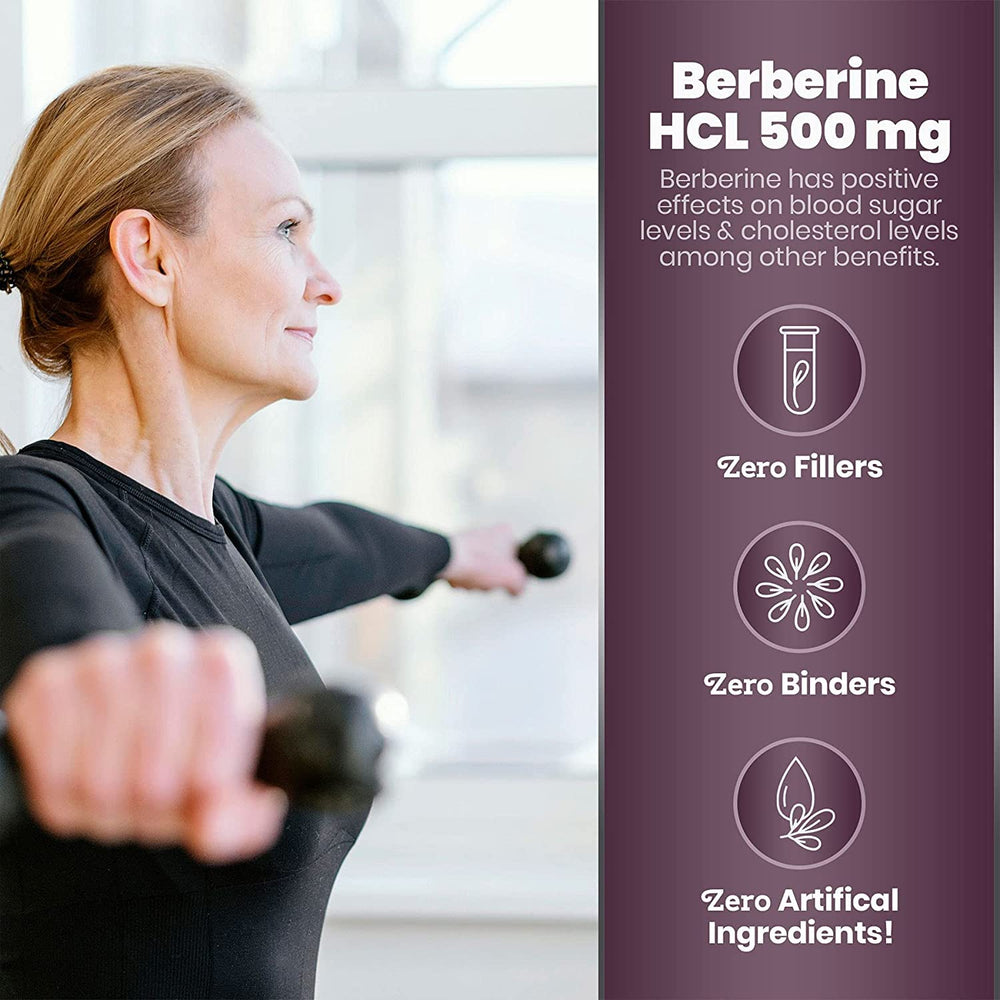 Two bottle pack of Simply Natures Pure berberine for extended supply