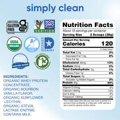 Simply Tera's lactose-free whey powder scoop shows convenient protein for busy days