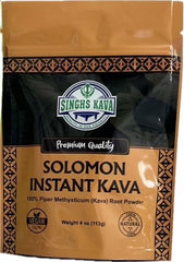 SINGHS Noble Certified Solomon Kava label signaling premium sourcing.