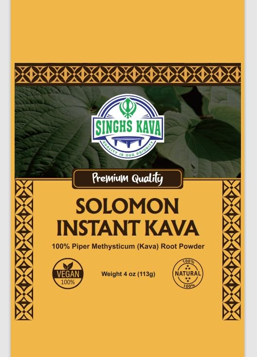 Close-up of fine kava powder texture for smooth mixing.