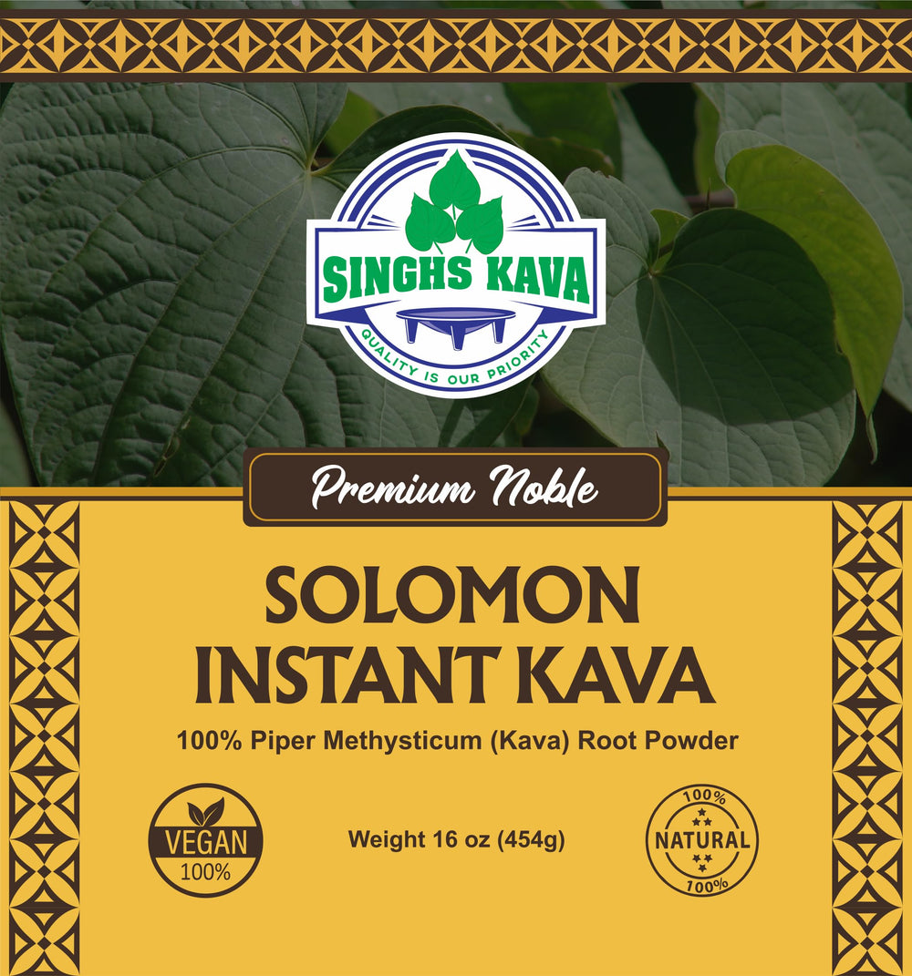 SINGHS Solomon Kava scoop in jar enables fast, mess-free serving