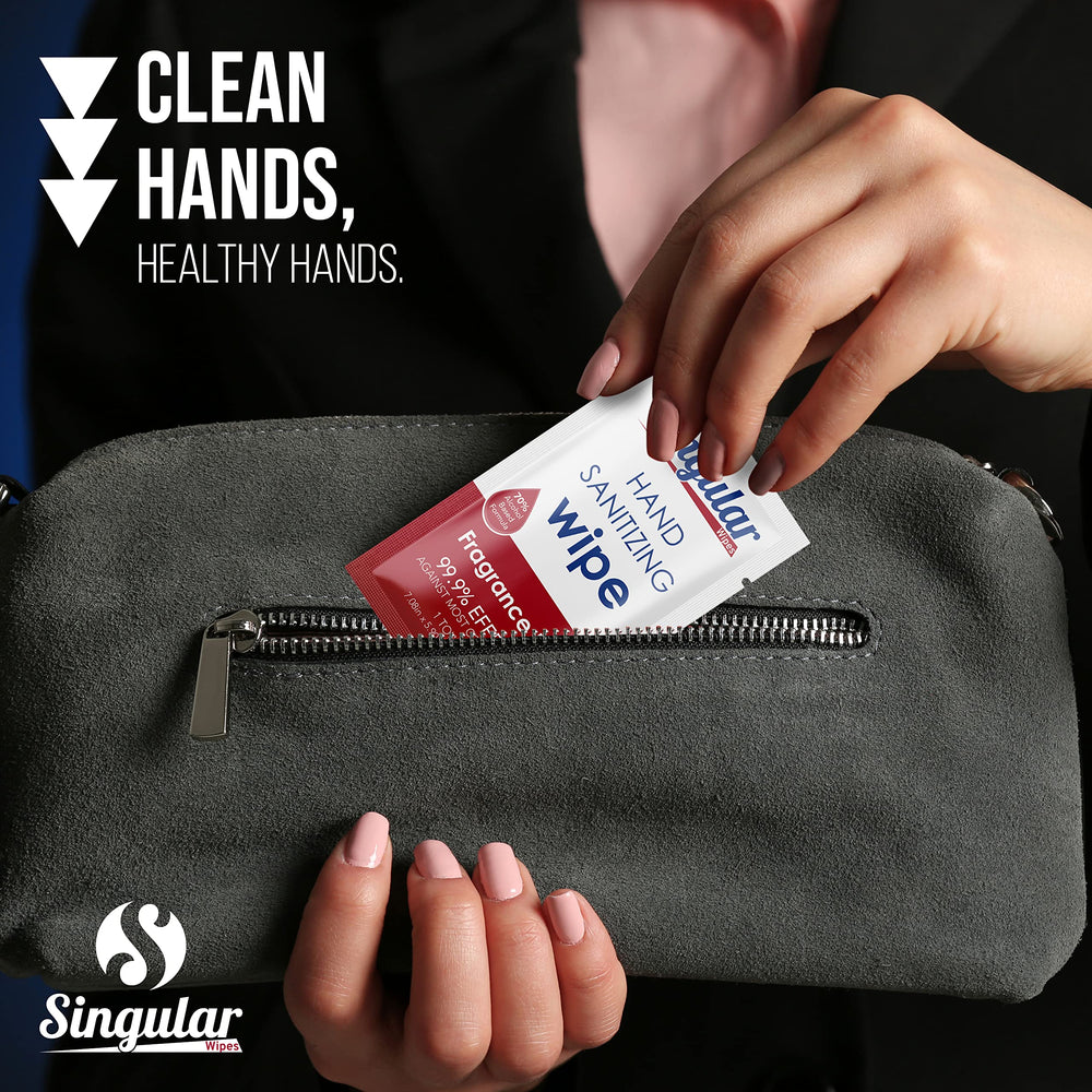 No soapy residue with Singular Wipes leaves skin refreshed.
