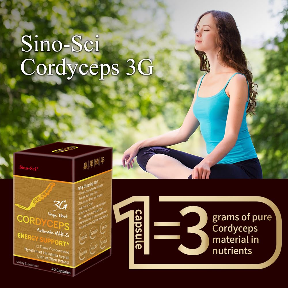 Sino-Sci capsules arranged on a white surface suggest easy daily use.