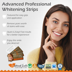 Sinsational Smile whitening strips application demonstrates easy, no-slip use