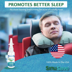 Sinusave Air Traveler nasal mist for travel comfort and relief
