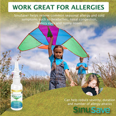 Sinusave Kids Strength side view of the bottle for product detail.