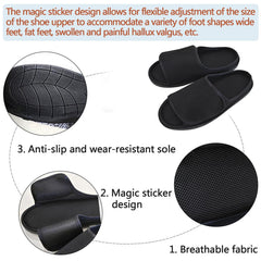 Siomlana diabetic shoes with wide-enlarged upper ease squeezing for swollen feet.