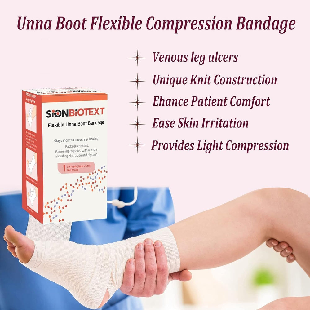 Sion Biotext zinc oxide gauze reduces irritation during wear.