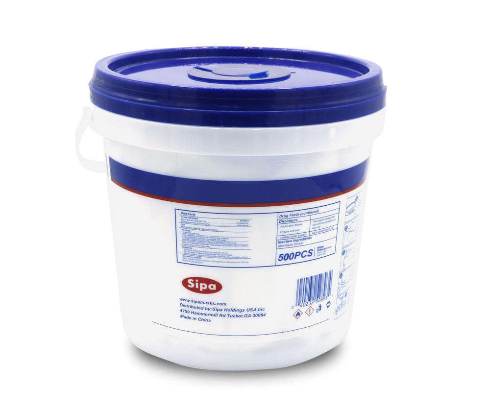 SIPA wipe dimensions show 14x20 cm for broad coverage.