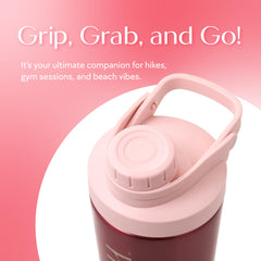 SIPLUSH Paradise Shaker Slim profile fits car cup holders.
