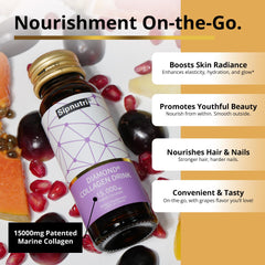 Sipnutri bottle being poured to enjoy convenient collagen intake