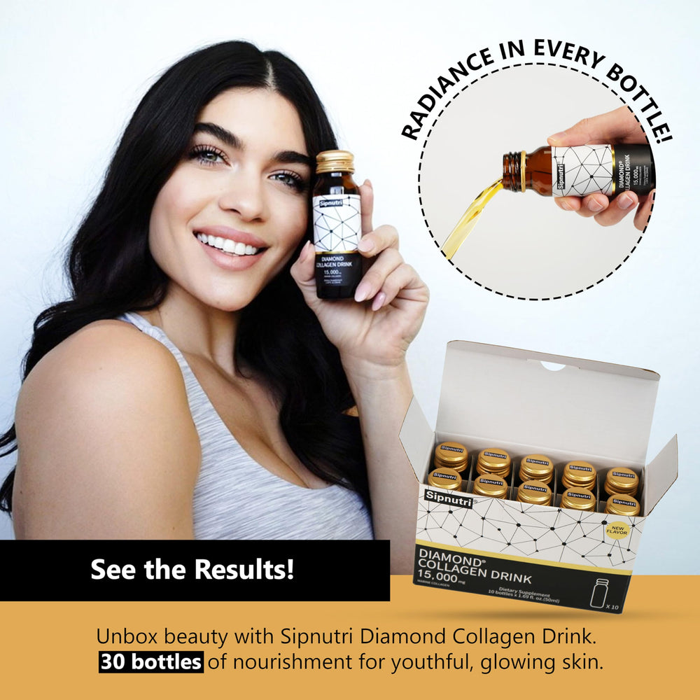 Sipnutri Diamond Liquid on-the-go bottle fits into a daily routine