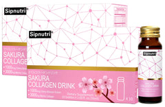 Sipnutri Sakura Collagen Drink bottle front for a convenient daily beauty boost
